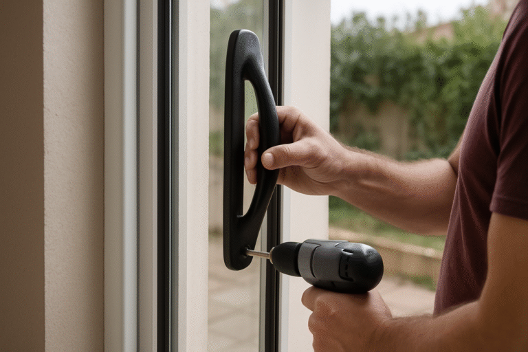 Comment ajouter une poignée extérieure sur une baie vitrée : guide d’installation complet