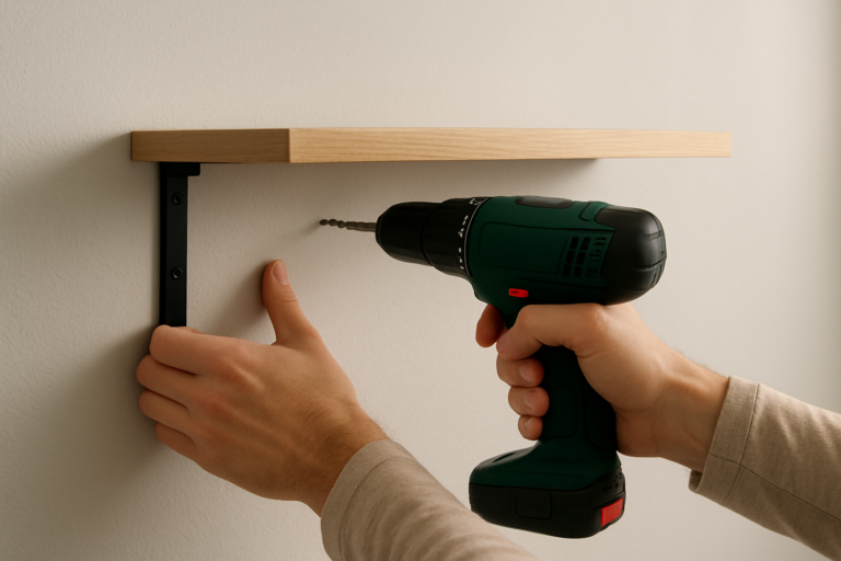 Guide d’installation : fixation d’une étagère de bureau murale, pas à pas simples et solides